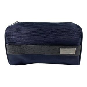 Jimmy Choo Parfums Mens Toiletry Bag Dopp Kit Travel Pouch Wet Bag Navy Blue